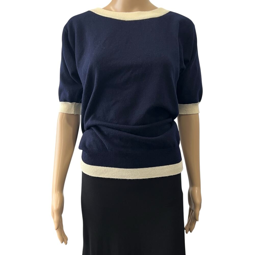 Chanel Cashmere Short Sleeve Sweater